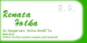 renata holka business card